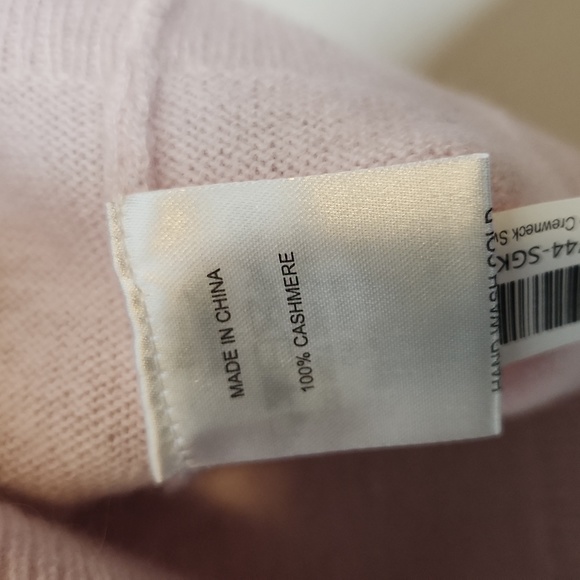NEW Quince Mongolian Cashmere Crewneck Sweater Minimal Pink Sz XS - Picture 10 of 12